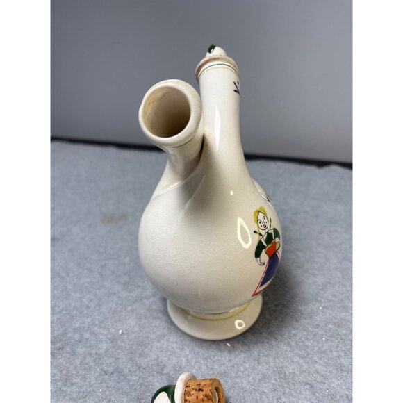 Vintage Royal Sealy Japan Ceramic Oil & Vinegar Decanter 1960s Farmer and Wife - Picture 6 of 11